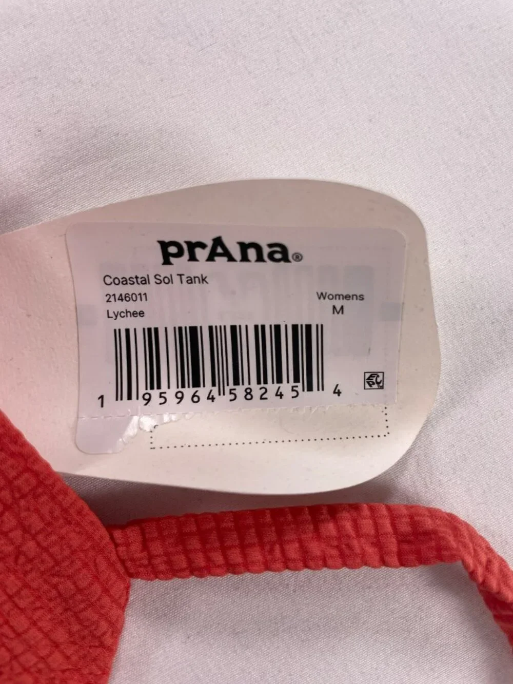 PrAna Coastal Sol Tank Lychee Textured Recycled Polyester Women's Sz S $58 NEW - Picture 6 of 6